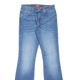 GUESS Mid Rise Womens Jeans Blue Regular Bootcut Stone Wash W26 L31