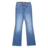 GUESS Mid Rise Womens Jeans Blue Regular Bootcut Stone Wash W26 L31