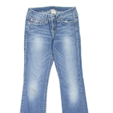 TRUE RELIGION Hi-Rise Womens Jeans Blue Regular Bootcut Stone Wash W27 L29