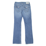 TRUE RELIGION Hi-Rise Womens Jeans Blue Regular Bootcut Stone Wash W27 L29