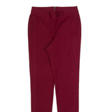 JACK WILLS Womens Leggings Maroon Skinny UK 8 W24 L28