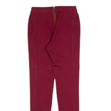 JACK WILLS Womens Leggings Maroon Skinny UK 8 W24 L28