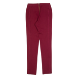 JACK WILLS Womens Leggings Maroon Skinny UK 8 W24 L28