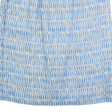BODEN Womens Straight Skirt Blue Knee Length Linen Crazy Pattern UK 14