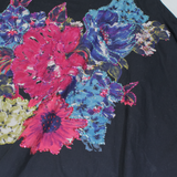 PHASE EIGHT Womens A-Line Skirt Black Knee Length Floral UK 14