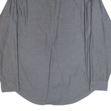 CALVIN KLEIN Slim Fit Mens Plain Shirt Grey Long Sleeve L