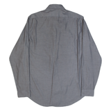 CALVIN KLEIN Slim Fit Mens Plain Shirt Grey Long Sleeve L