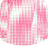TOMMY HILFIGER Mens Shirt Pink Gingham Long Sleeve M