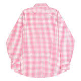 TOMMY HILFIGER Mens Shirt Pink Gingham Long Sleeve M