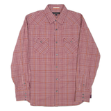 BANANA REPUBLIC Mens Shirt Maroon Check Long Sleeve L