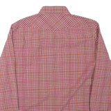 BANANA REPUBLIC Mens Shirt Maroon Check Long Sleeve L