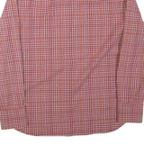 BANANA REPUBLIC Mens Shirt Maroon Check Long Sleeve L