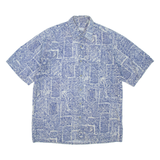 Mens Shirt Blue Floral M
