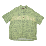 OCEAN PACIFIC Mens Shirt Green Viscose Geometric 2XL