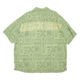 OCEAN PACIFIC Mens Shirt Green Viscose Geometric 2XL