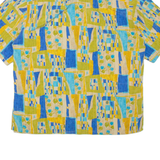 MASOTTI Mens Shirt Yellow Viscose Crazy Pattern M