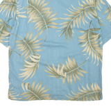 CARIBBEAN JOE Mens Hawaiian Shirt Blue Floral XL