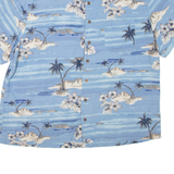 MERONA Mens Hawaiian Shirt Blue Floral XL