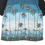 BATIK BAY Mens Hawaiian Shirt Black Floral XL