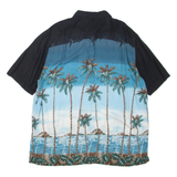 BATIK BAY Mens Hawaiian Shirt Black Floral XL