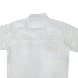 MAINSTREAM Mens Shirt White Striped L