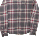 CARHARTT Womens Shirt Grey Check Long Sleeve XS