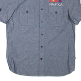 NAUTICA Mens Plain Shirt Grey S