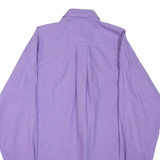 NAUTICA Mens Plain Shirt Purple Long Sleeve L