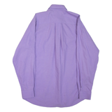 NAUTICA Mens Plain Shirt Purple Long Sleeve L