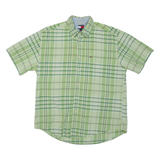 TOMMY HILFIGER Mens Shirt Green Check L