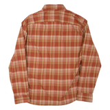 WRANGLER Mens Shirt Orange Check Long Sleeve L