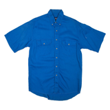 WRANGLER Mens Plain Shirt Blue M