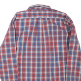 TOMMY HILFIGER Mens Shirt Red Check Long Sleeve L