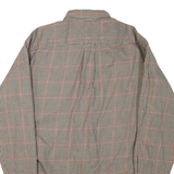 TOMMY HILFIGER Mens Shirt Beige Check Long Sleeve M