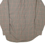TOMMY HILFIGER Mens Shirt Beige Check Long Sleeve M