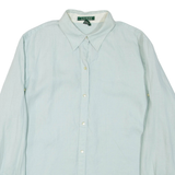 LAUREN RALPH LAUREN Womens Plain Shirt Blue Long Sleeve L