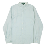 LAUREN RALPH LAUREN Womens Plain Shirt Blue Long Sleeve L