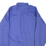 TOMMY HILFIGER Mens Plain Shirt Blue Long Sleeve XL