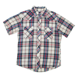WRANGLER Mens Shirt Beige Check S
