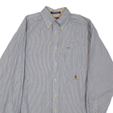 TOMMY HILFIGER Mens Shirt Black Striped Long Sleeve S
