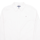 TOMMY HILFIGER Womens Shirt Pink Pinstripe Long Sleeve L