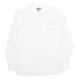 TOMMY HILFIGER Womens Shirt Pink Pinstripe Long Sleeve L