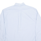 TOMMY HILFIGER Denim Look Mens Plain Shirt Blue Long Sleeve L