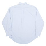 TOMMY HILFIGER Denim Look Mens Plain Shirt Blue Long Sleeve L