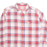WRANGLER Mens Shirt Red Check Long Sleeve XL