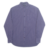 TOMMY HILFIGER Mens Shirt Blue Pinstripe Long Sleeve XS