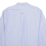 HILFIGER DENIM Mens Shirt Blue Pinstripe Long Sleeve XL