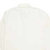 TOMMY HILFIGER Slim Fit Mens Plain Shirt Cream Long Sleeve 2XL