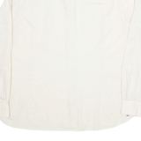 TOMMY HILFIGER Slim Fit Mens Plain Shirt Cream Long Sleeve 2XL