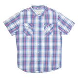 DIESEL Mens Shirt Blue Check L